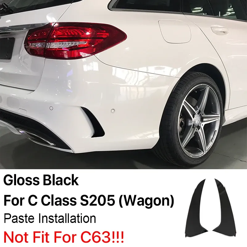 

Задние крышки из углеродного волокна AMG для Mercedes Benz C Class W205 C205 S205 A205 Coupe Sedan Wagon Cabriolet Gloss Black Запчасти