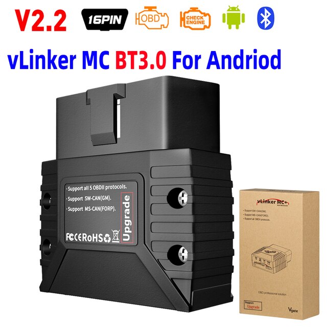 

Vgate Vlinker MC V2.2 iCar Pro Bluetooth 4.0 WIFI OBD2 Сканер для Android IOS Автоматический считыватель кодов OBDII Инструмент PK V1.5 ELM327