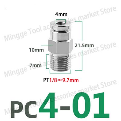 

Пневматический быстросъёмный соединитель 316 сталь PC M5