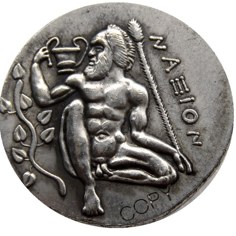 

Старинная серебрянная копия греческой монеты Tetradrachm 415 года