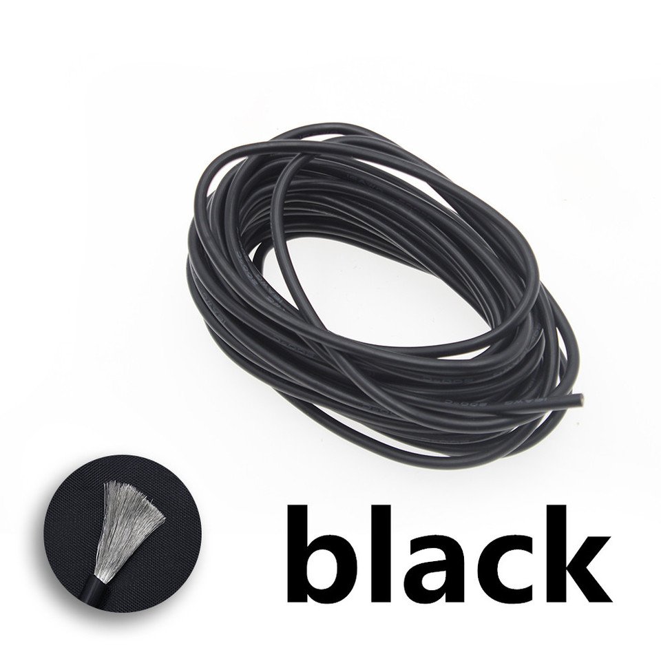 

Силиконовые провода Diligent ant Soft silicone line черный красный 7AWG