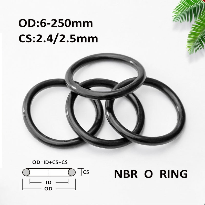 

Черные прокладки из нитрила CS2.4mm/2.5mm