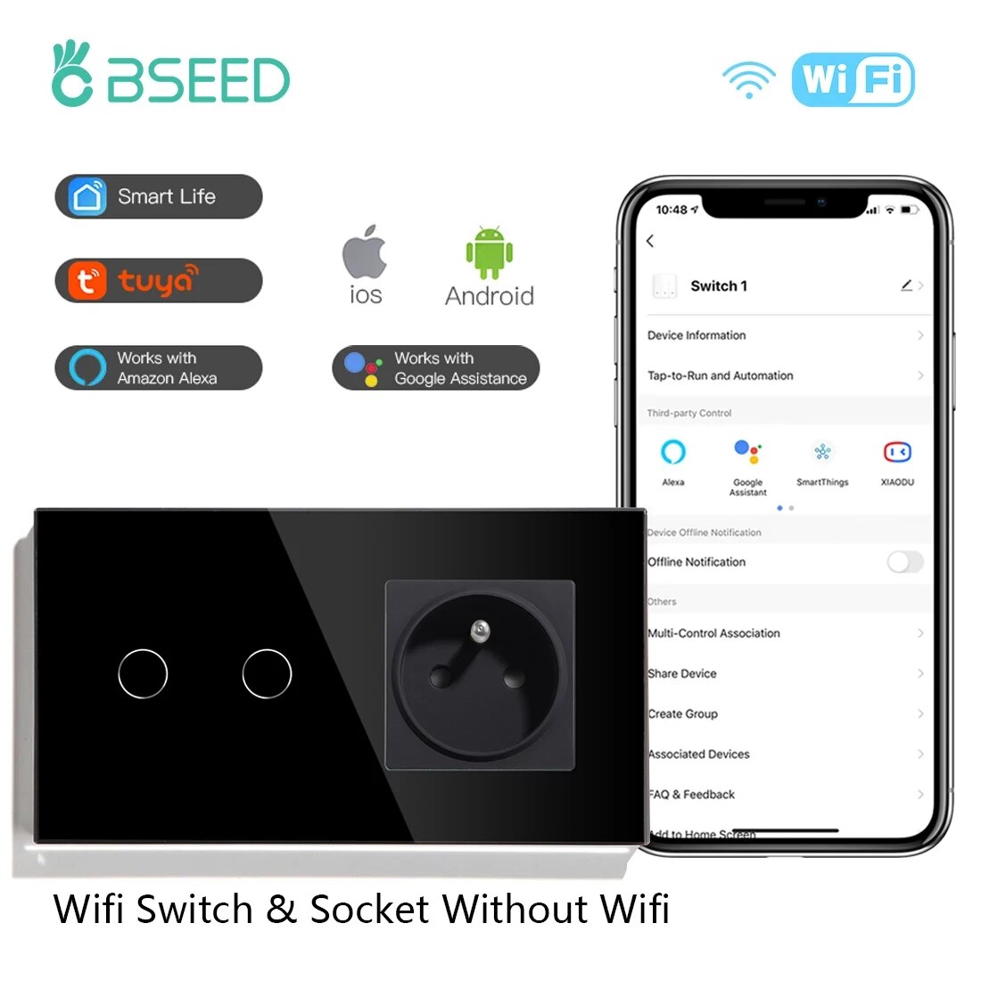 

BSEED Сенсорные выключатели Wi-Fi