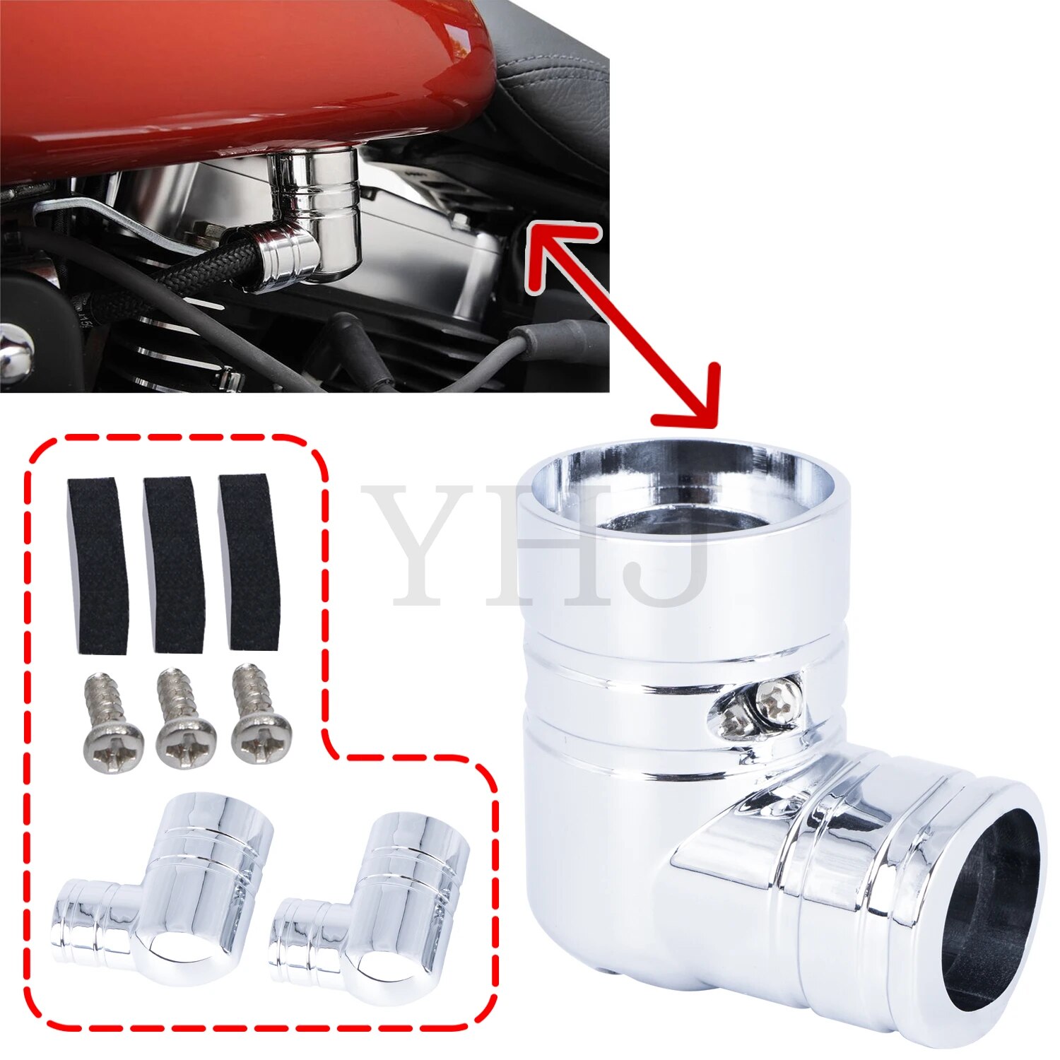 

Топливный фитинг EFI для мотоцикла Harley Touring Road King 2002-2015 Sportster XL 883 1200 Dyna 2004-2015 FXD Chrome