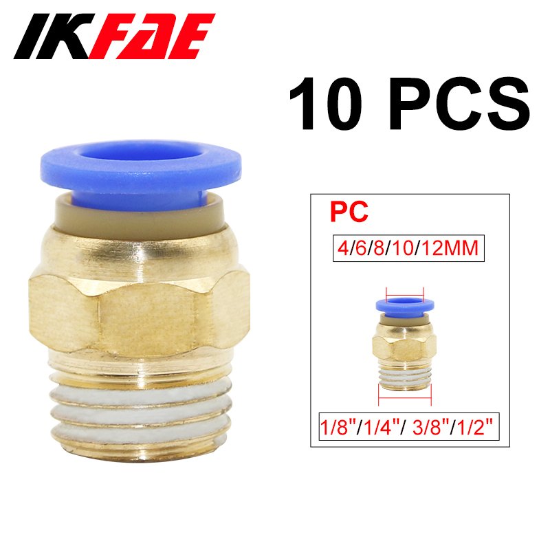 

Пневматические фитинги латунные PC6-01 PC6-02 PC8-02 PC4-m5