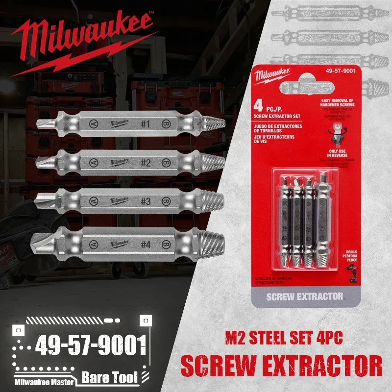 

Milwaukee набор извлечений стальных винтов M2 4 шт