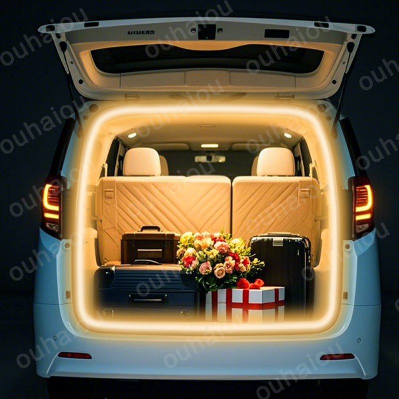 

Для Toyota Alphard VELLFIRE 20 30 40, модификация освещения багажника, атмосферные фонари, белый, теплый белый, задняя светодиодная панель багажника