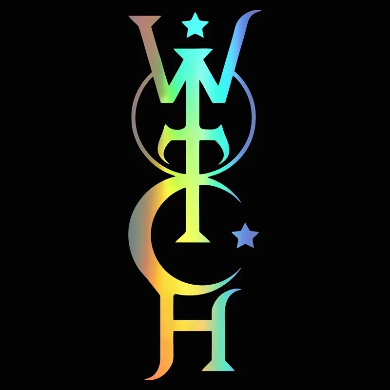 

LYKX Witch высеченная виниловая наклейка на автомобиль, водостойкая автодекорация на кузове автомобиля, бампере, заднее окно, ноутбук