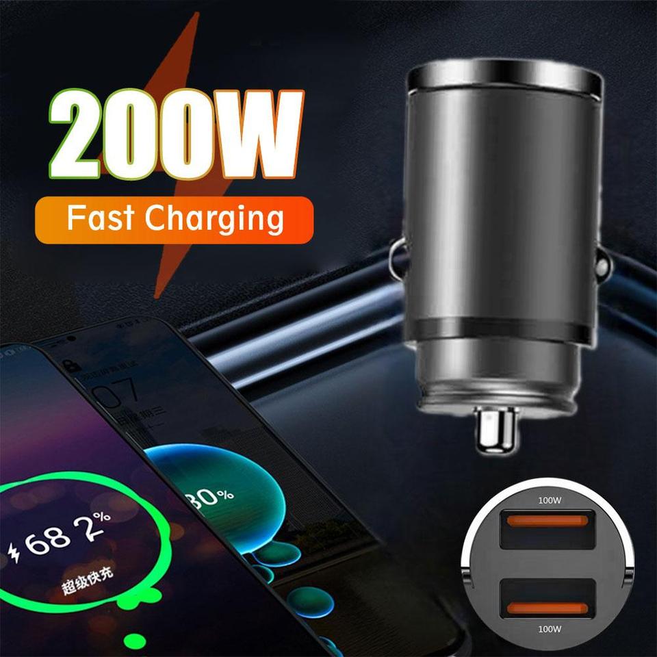 

Автомобильное зарядное устройство с двумя Usb-портами, 200 Вт, 100 Вт
