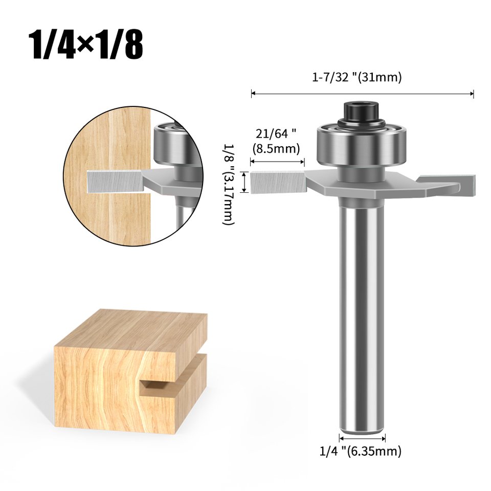

Фреза для швов JGZUI 1/4" 1/2shank для печенья