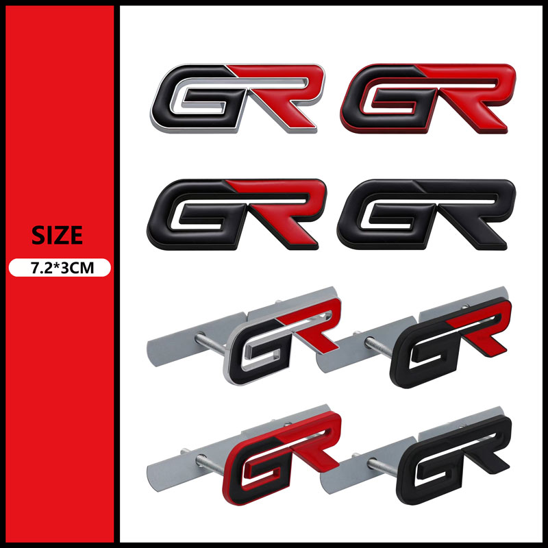 

Для Toyota Yaris Supra 86 RAV4 Vitz Camry Reiz, Crown, Corolla GR Новый именной значок передней решетки кузова автомобиля декоративная наклейка