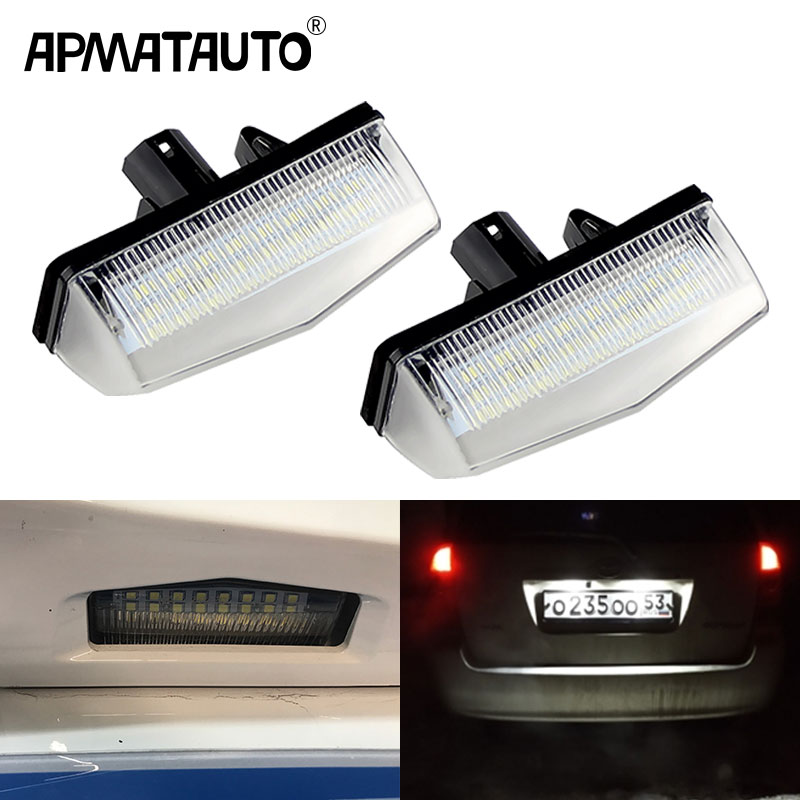 

2 шт. светодиодный светильник номерного знака Canbus белый для TOYOTA Venza 08-2015, Matrix 09-2013,RAV4 (XA40) 13-2018, C-HR (ZYX10/NGX50)