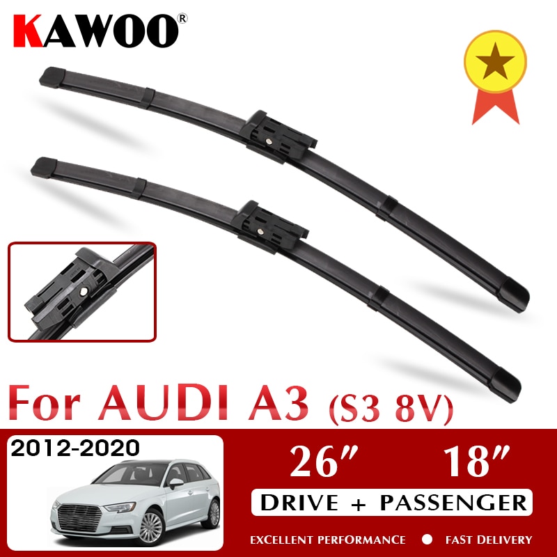 

Дворники передние для Audi A3 S3 8V 2012-2020, 26 дюймов + 18 дюймов