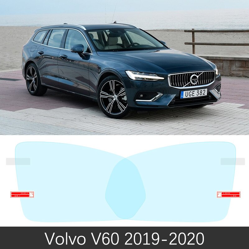 

Для Volvo V60 2011 ~ 2020 полное покрытие противотуманная пленка для зеркала заднего вида непромокаемые прозрачные противотуманные пленки автомобильные аксессуары 2012 2013 2014