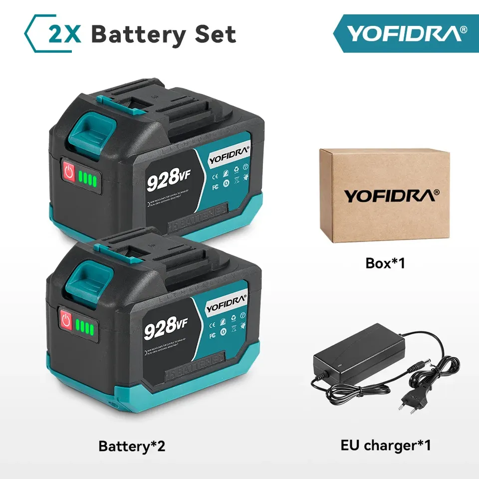 

Yofidra 388VF 928VF литий-ионная батарея 22500 мАч для электроинструмента