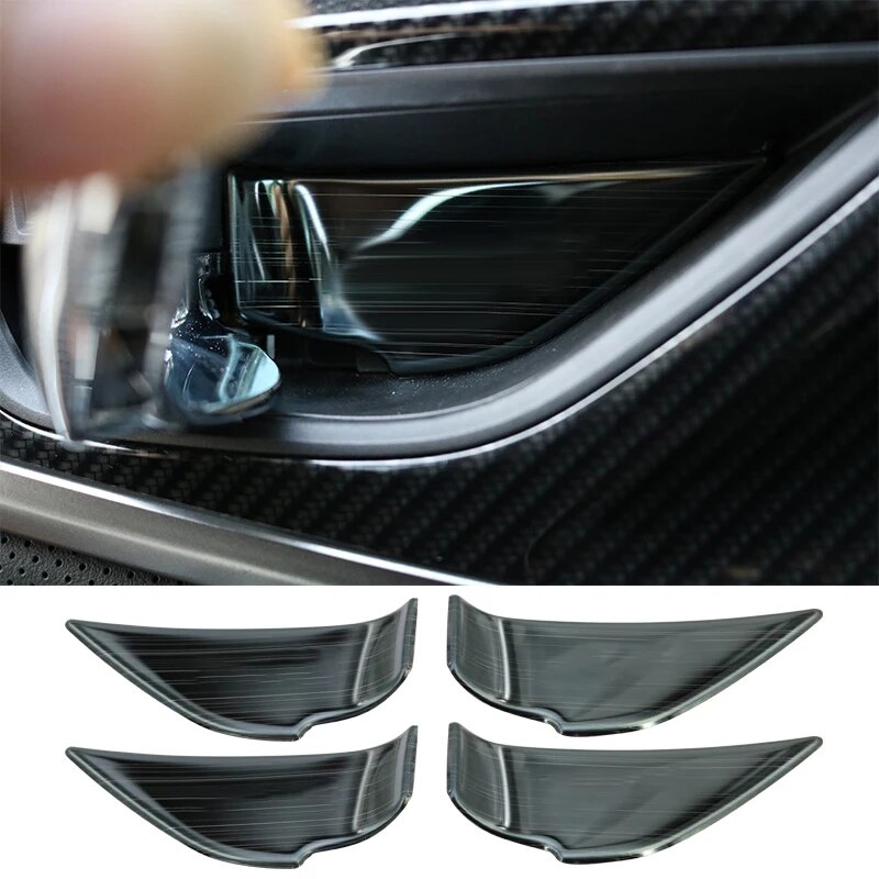 

4 шт., наклейки на внутреннюю дверную ручку автомобиля, для Subaru Forester SK 19-20 XV Crosstrek GT 18-20, аксессуары для автомобиля, декор интерьера