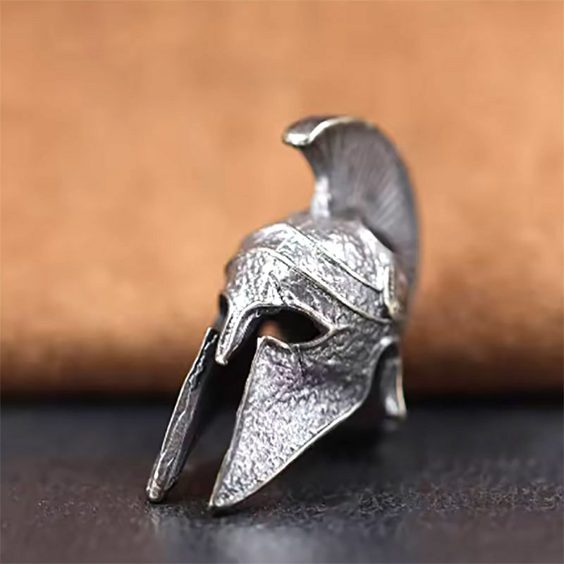 

Спартанский шлем воина, латунные бусины для ножей, EDC, уличный DIY тканый брелок из паракорда, ремешок, подвески, ювелирные аксессуары, безделушки