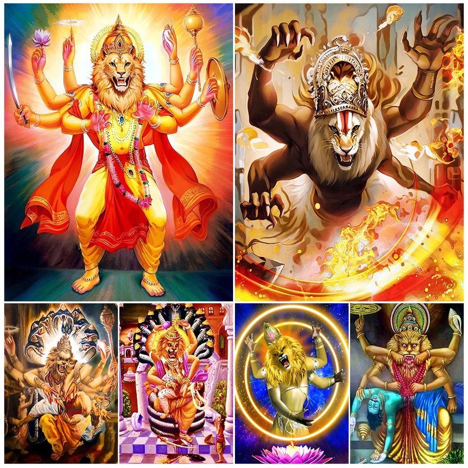 

Настенная картина Hinduism Vishnu NARASIMHA