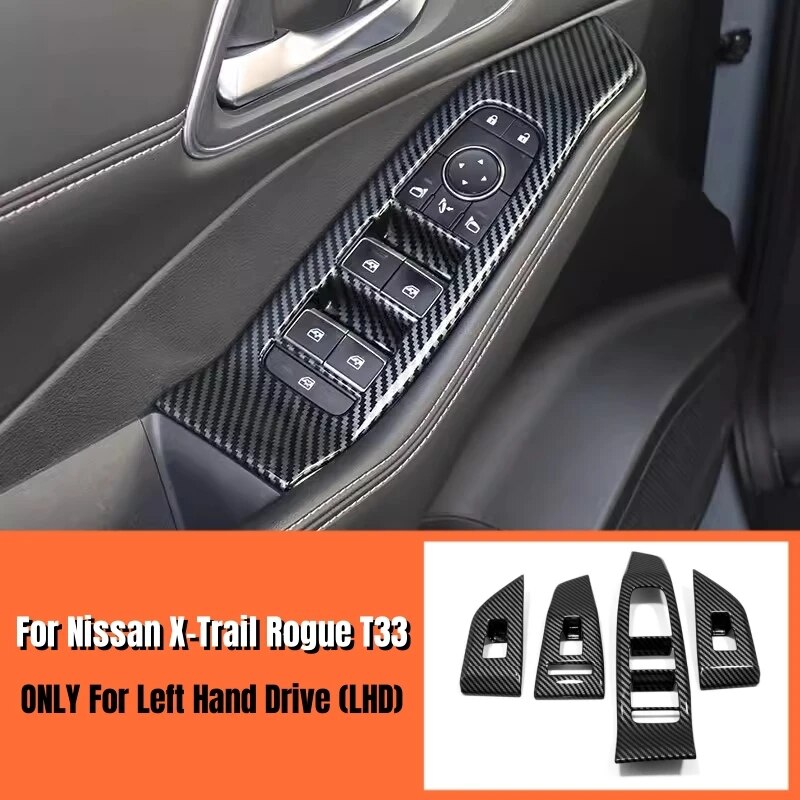 

Наклейка на панель переключателя для Nissan X-Trail T33 Rogue 2021 2022 2023 ABS