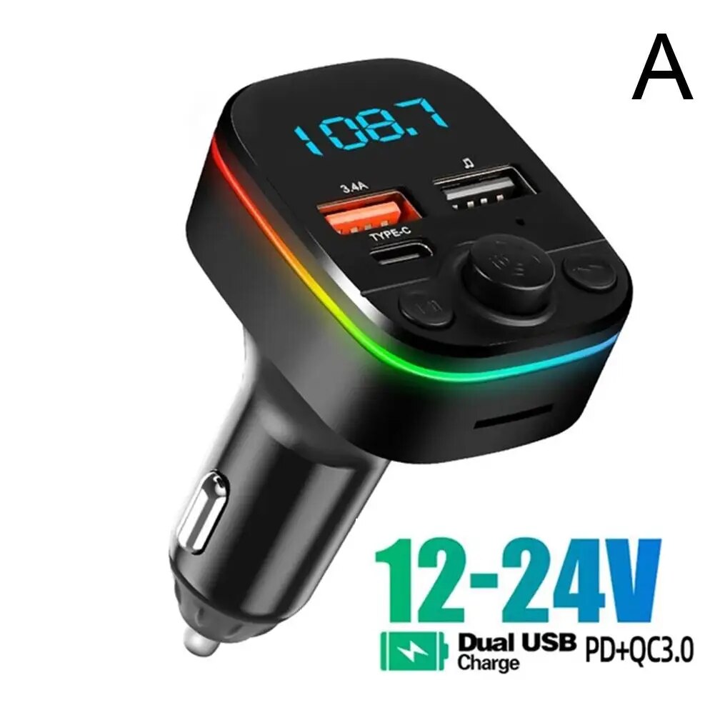 

FM-трансмиттер автомобильный с Bluetooth и двумя USB-портами