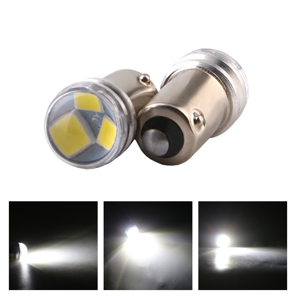 

10 шт., Автомобильные светодиодные лампы 12 В BA9S W6W 2835 3 SMD
