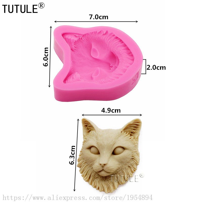 

Силиконовые формы для торта в форме головы кошки TUTULE