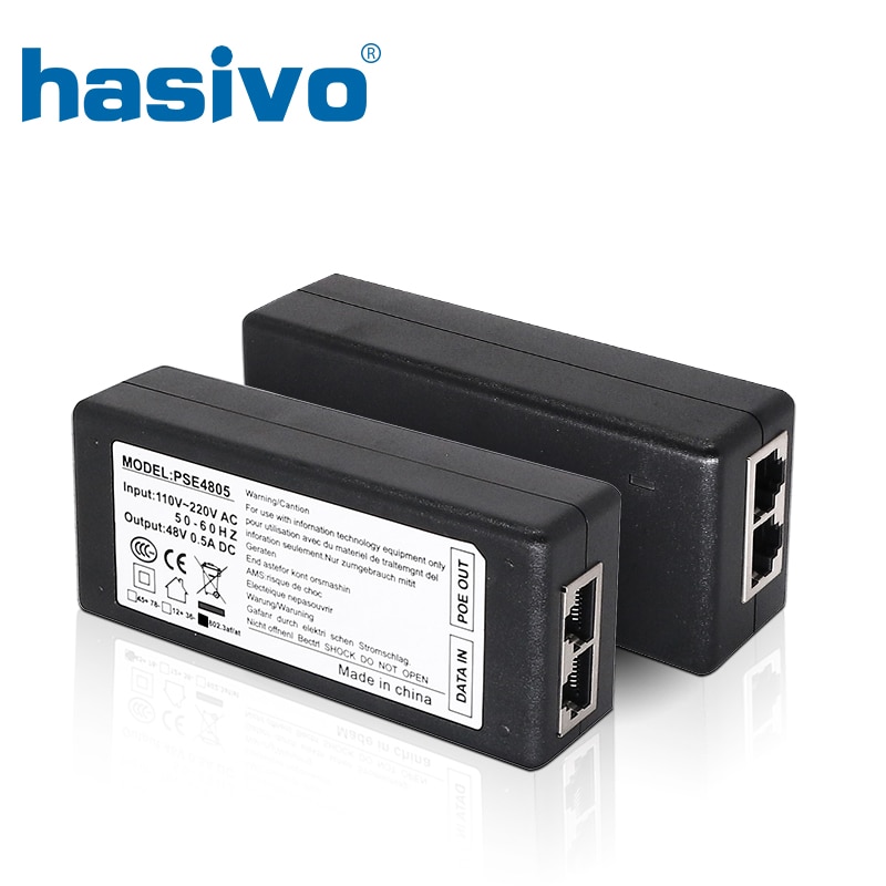 

Адаптер POE, 48 В, 0,5 А, POE, инжектор питания Ethernet для POE IP-камеры, телефона, беспроводной источник питания AP PoE