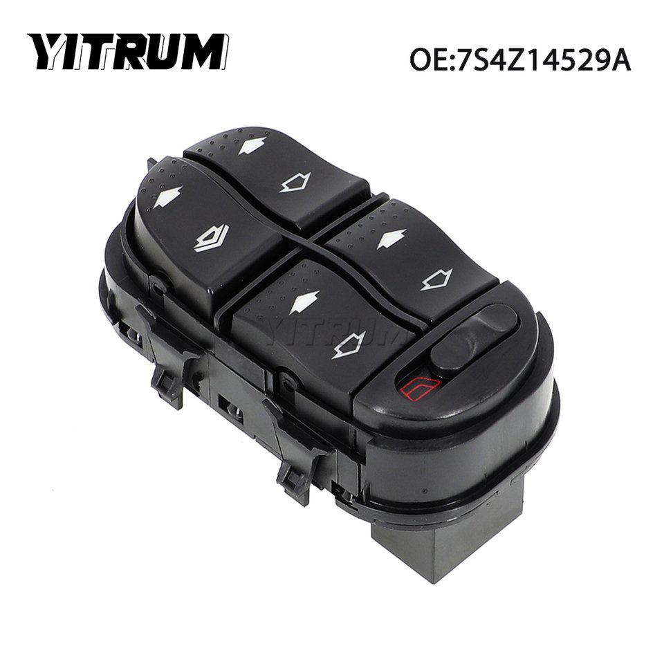 

YITRUM 7S4Z-14529-A YS4Z14529BA 7S4Z14529A SW7219 1S9144 Electric Window Control Switch For Ford Focus 2000-2007 15Pins