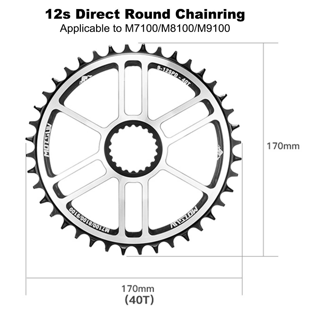 

Звездочки MOTSUV 12s, 30T/32T/34T/36T/38T/40T для SHIMANO