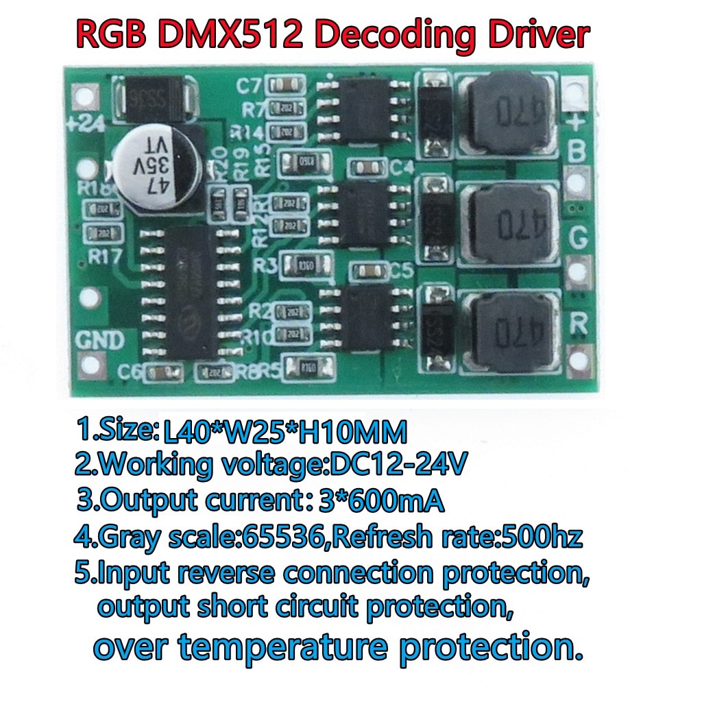 

RGB контроллер DMX512 LC