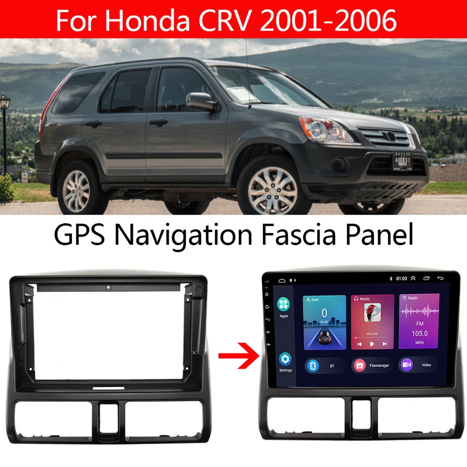 

Автомобильная стереосистема для Honda CR-V CRV 2001 2002 2003 2004 2005 2006, сменная рамка GPS-навигации, монтажный комплект лицевой панели