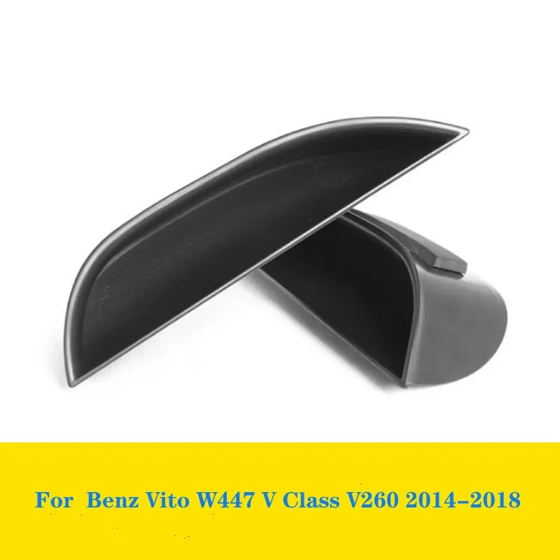 

Боковой ящик для хранения передней двери для Mercedes Benz Vito W447 V Class V260 2014-2018, контейнер для телефона, лоток для перчаток, аксессуары