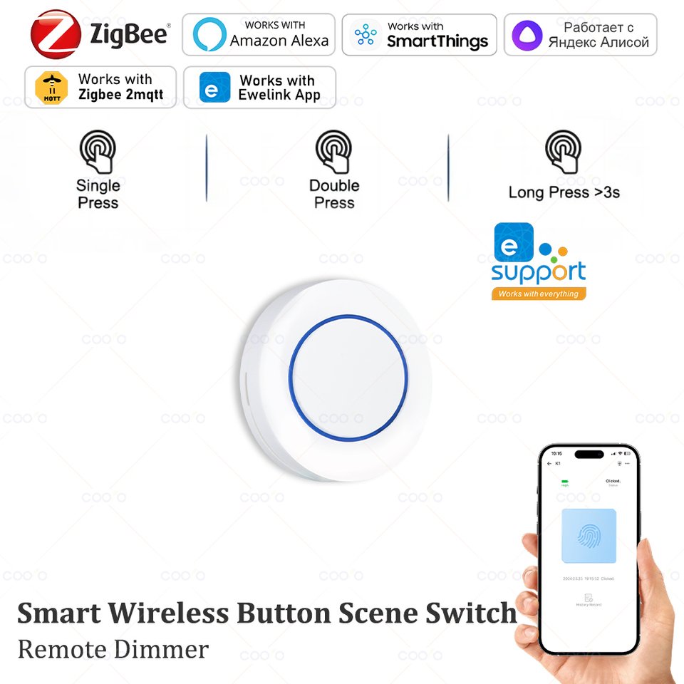 

Беспроводной переключатель Ewelink Zigbee
