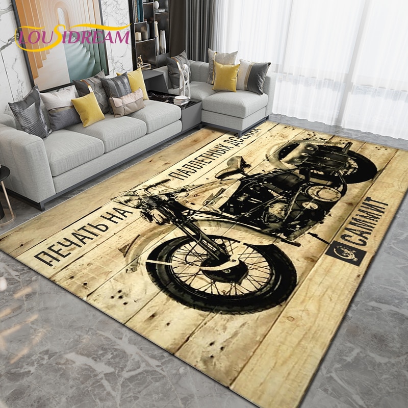 

Ретро винтажный мотоциклетный ковёр LOUSIDREAM