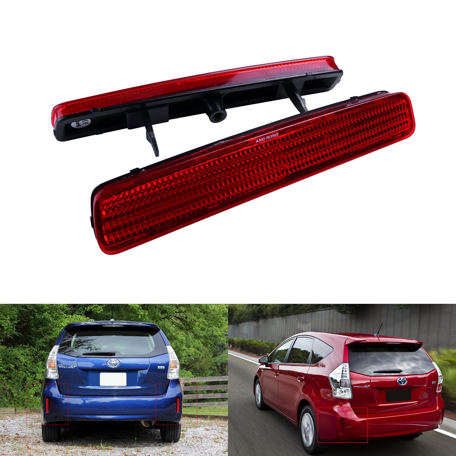 

Линзы отражателя заднего бампера в сборе для Toyota Prius V 2014-2016 Scion tC 2012-2017 гг.