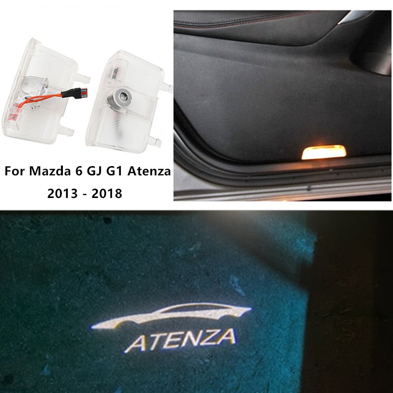 

2 шт., светодиодные лампы для дверей автомобиля Mazda 6 GJ GL Atenza 2013-2016 2017 2018