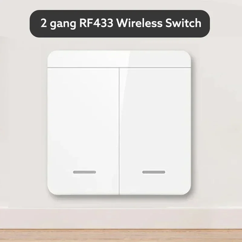 

Релейный приемник TNCE RF433, беспроводной выключатель света, мини-пульт дистанционного управления 433 МГц, настенный передатчик 1/2/3Gang, умный вентилятор светодиодной лампы