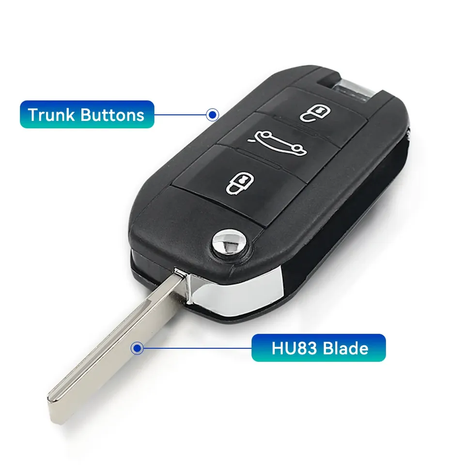 

Раскладной Автомобильный ключ KEYYOU 3BT для Peugeot 208, 2008, 308, 508 для Citroen C3, C4, C5, 4A, AES, C-Elysee, Φ, 434 МГц, HU83, VA2 Blade