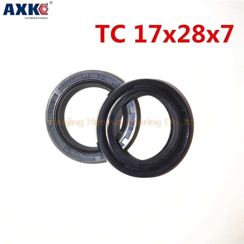 

10 шт. AXK 17x28x7 TC17X28X7 NBR каркасный масляный уплотнитель 17x28x7, AXK высококачественное уплотнение 17*28*7