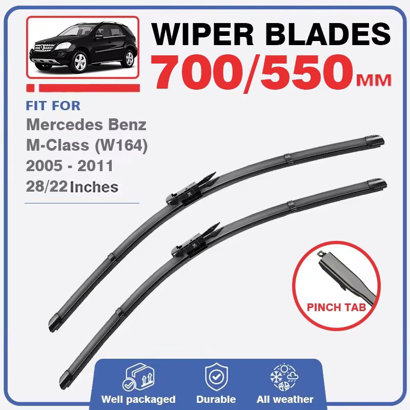 

Передние и задние щетки стеклоочистителя для Mercedes Benz M Class W164 2006-2011 Аксессуары для лобового стекла ML350 ML320 ML400 ML450 CDI