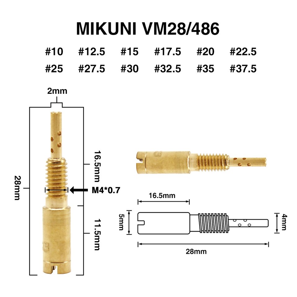 

Карбюратор ZS Racing12/24 шт., КАРБЮРАТОР Pilot Slow Jet для Mikuni RS34-RS40 TM33 TM36 TM40 TM42 TM45 TM48 HSR42/45/48 HS40 vm26 Cr125
