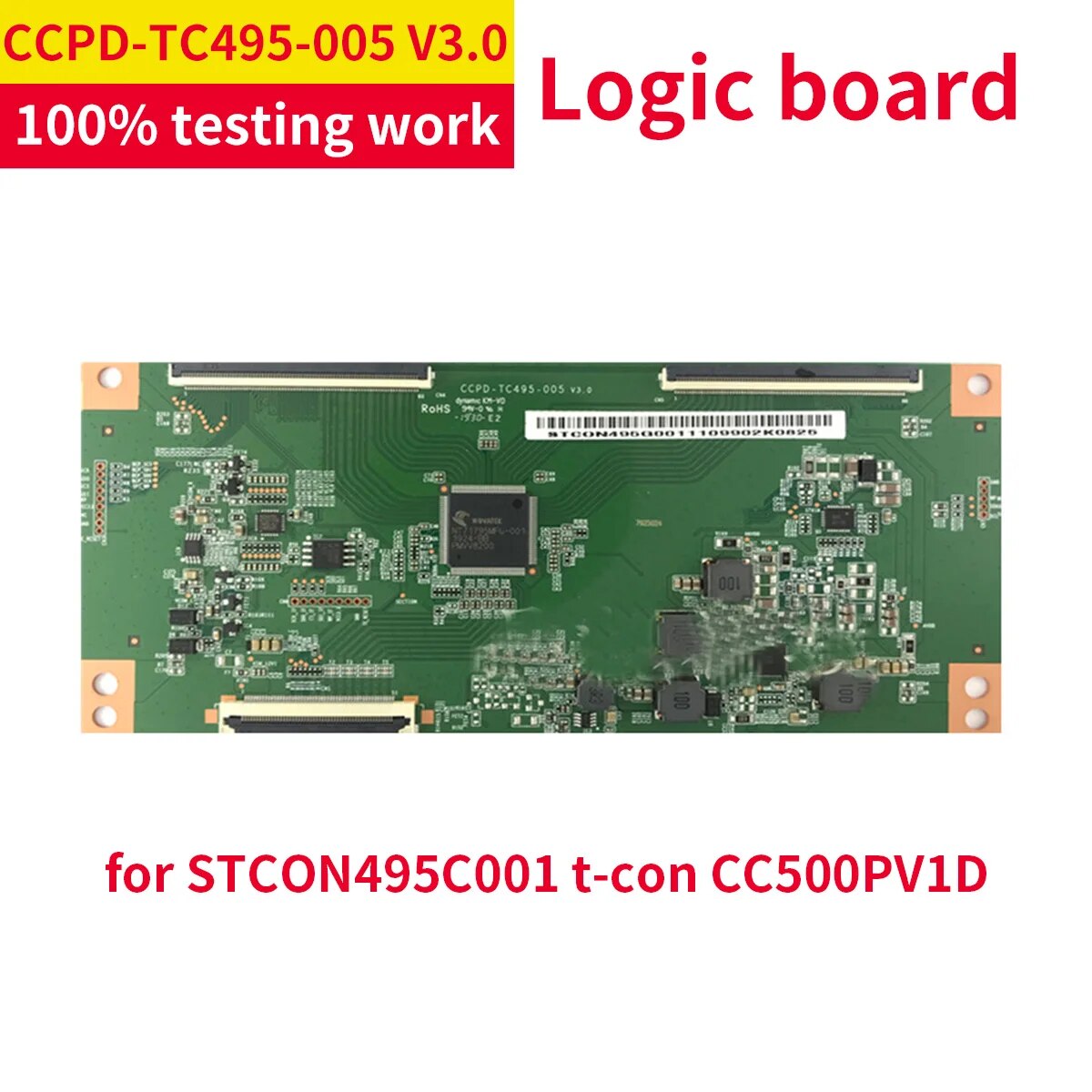 

_ V3.0 CCPD CCPD-TC495-005 V3.0 STCON495C001 t-con CC500PV1D, экран, логическая плата, работает хорошо