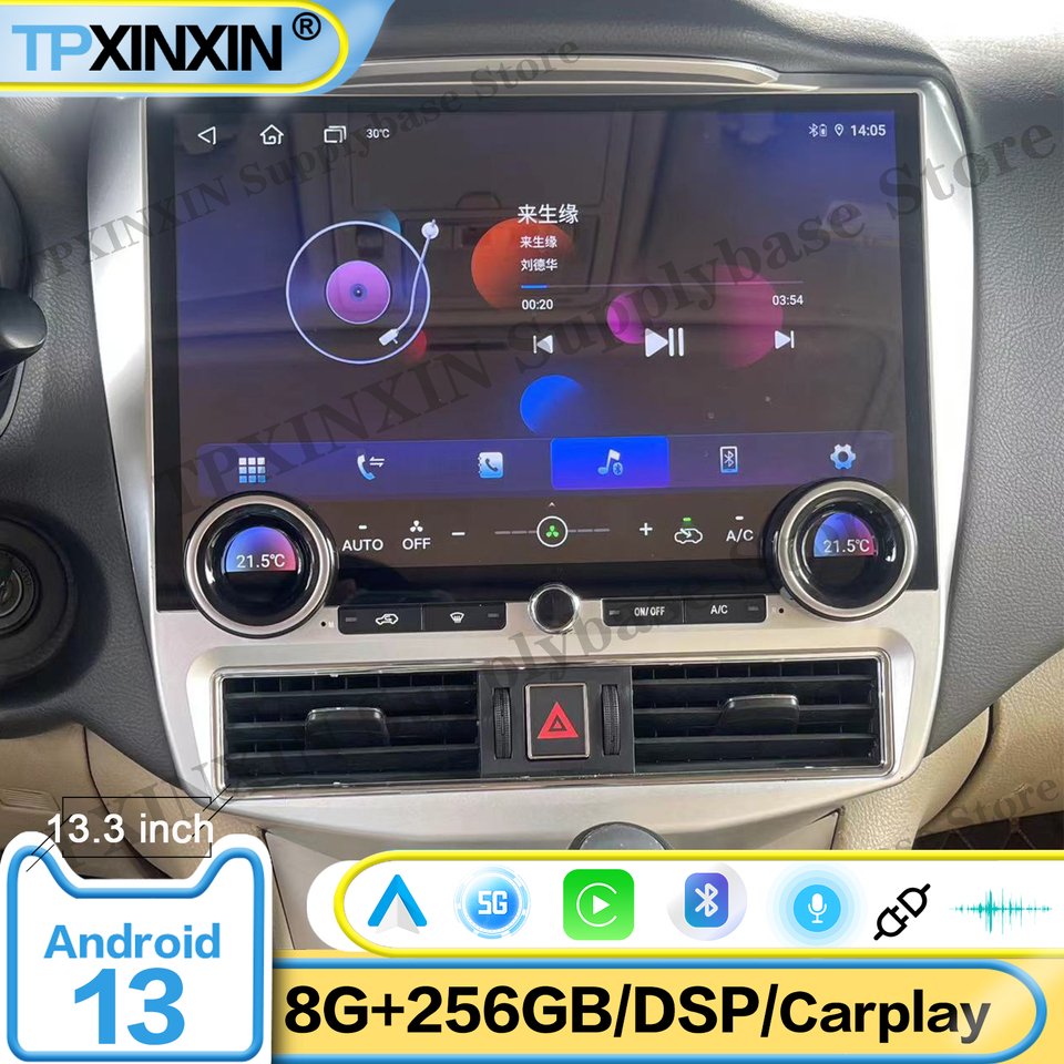 

13,3-дюймовый автомобильный радиоприемник Android Auto для Lexus RX RX300 RX330 RX350 RX400H 2003-2008 GPS-навигация Аудио Стереоприемник Головное устройство