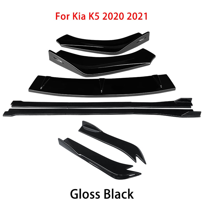

Для KIA K5 2020 2021, передний бампер автомобиля, разветвители для губ, комплект кузова, спойлер, боковые юбки, удлинители, задняя пленка, угол, плавники акулы, карбон