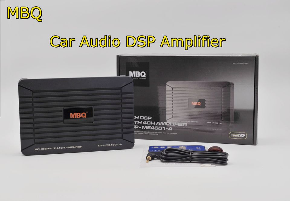 

Автомобильный усилитель звука MBQ DSP, 6-канальный RCA/4-канальный выход высокого уровня/31-сегментный EQ компьютер, мобильный телефон динамик для отладки