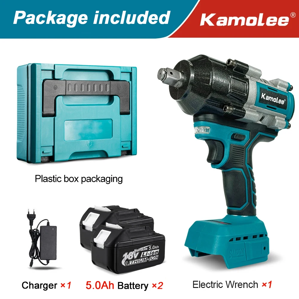 

Kamolee 2100N.m Беспроводной ударный ключ