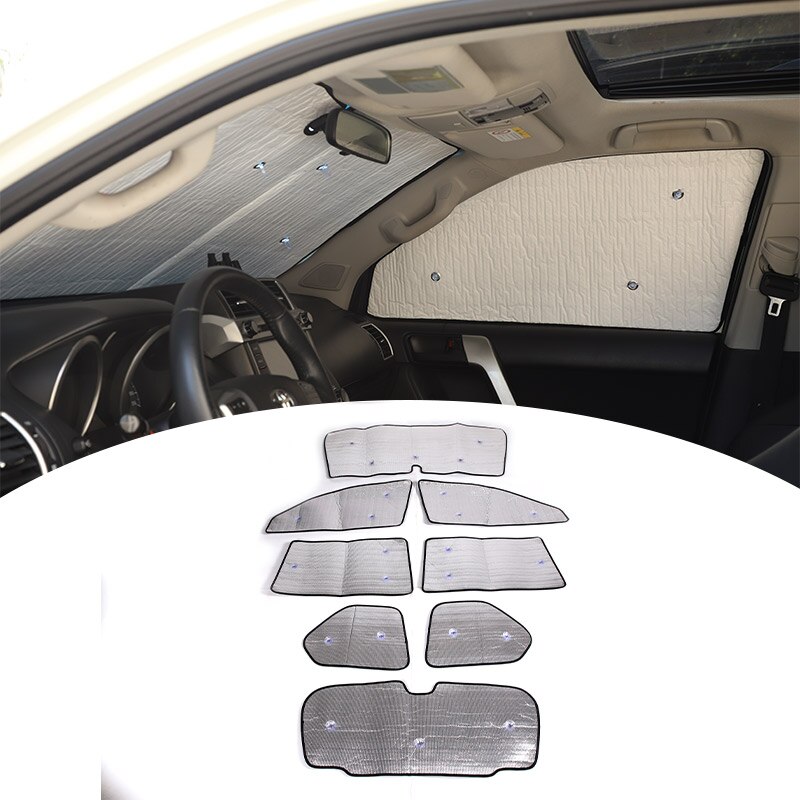 

Для Toyota Land Cruiser Prado FJ150 150, переднее лобовое стекло автомобиля, полное оконное стекло, солнцезащитный зонтик, автомобильные аксессуары