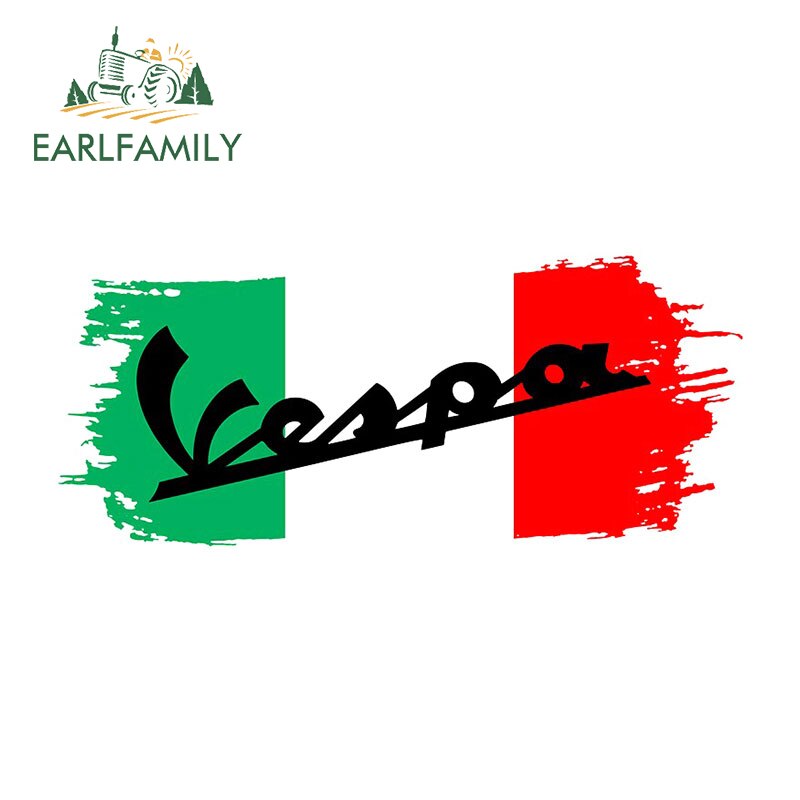 

EARLFAMILY 13 см x 5,6 см для Vespa, автомобильные наклейки, водонепроницаемые автомобильные аксессуары, наклейка на багажник, граффити, виниловая доска для серфинга, наклейки на мотоцикл