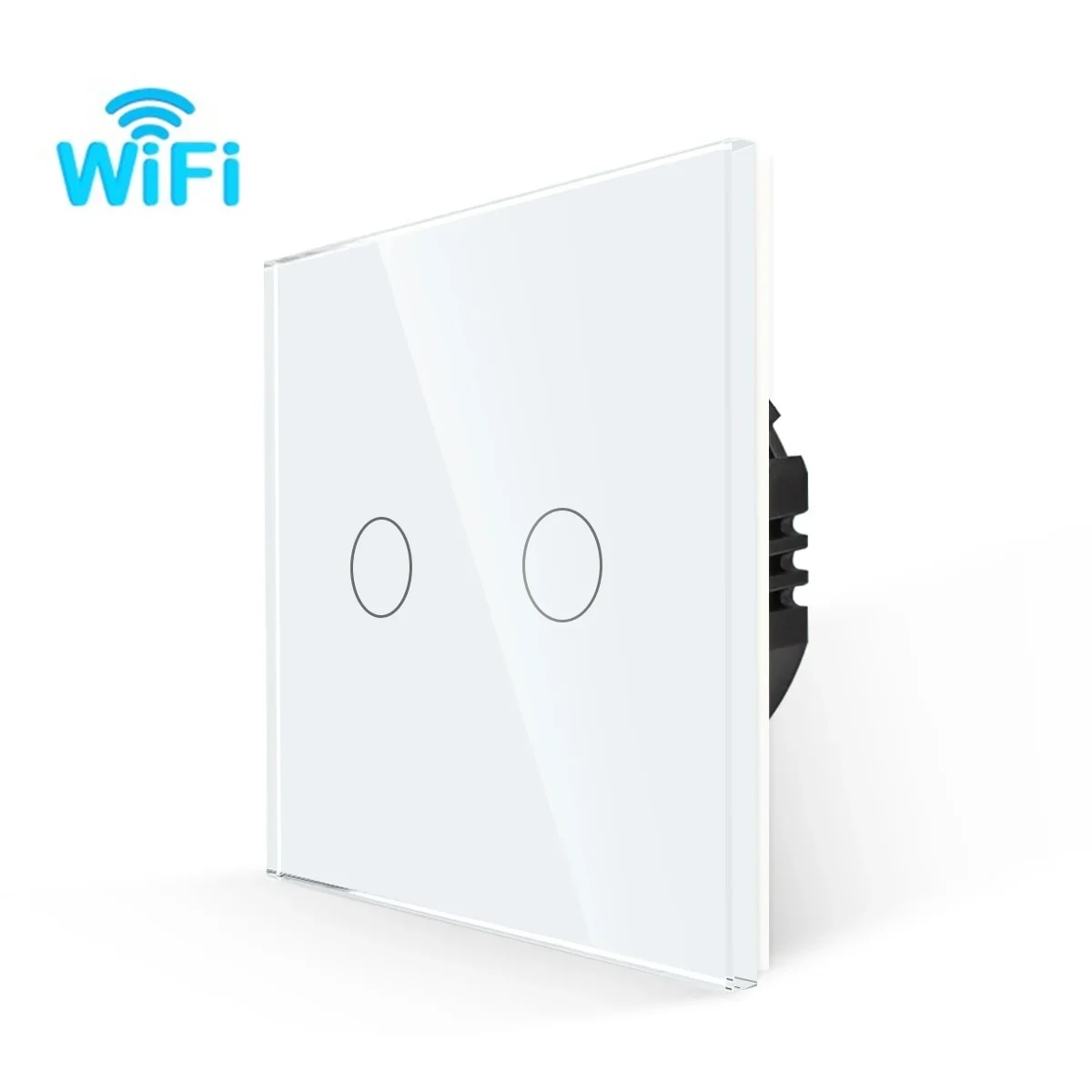 

Умный выключатель Bingoelec с Wi-Fi, стеклянная панель, сенсорные переключатели, работает с Alexa Google Home Smart Life, белый, черный, серый, золотой