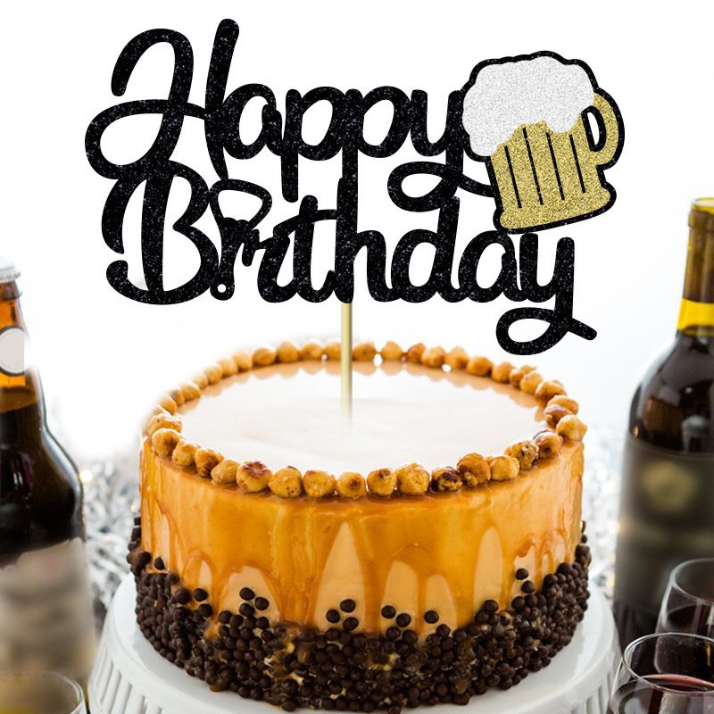 

Топпер для торта, пиво, день рождения, спорт, Октоберфест, Beertopia для детей, мальчиков, для мужчин, детский праздник, украшение для кексов, товары для выпечки